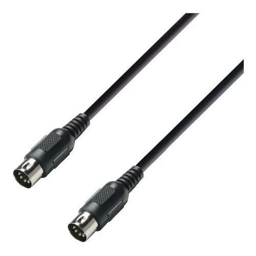 Adam Hall Midi Male-Male 5 Pin Cable 3m K3midi0300blk 0