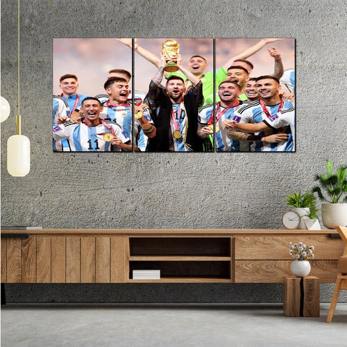 Messi & Team Lifting the Cup - Artwork 0