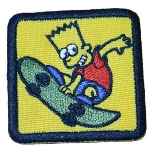 Pache Aplique Bart Simpson Parche Bordado Para Coser 0