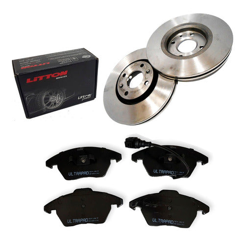 Citroen C4 Lounge 2012 1.6 THP Dela Disc and Brake Pad Kit 0