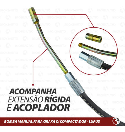 Engraxadeira Manual 4kg Bomba Graxa Profissional Lupus 7003 5