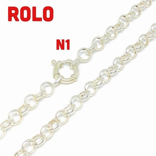 925 Silver Rolo Chain N1 7mm 60cm CD 003 1