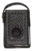 Estuche De Alarma Corporal De Cuero Basketweave Negro Tamaño 0