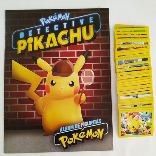 Album - Detective Pikachu + 100 Sticker Figures 0