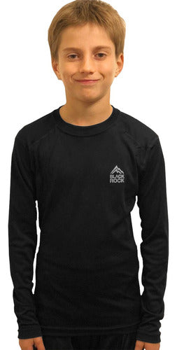 Kids Thermal Long Sleeve T-Shirt Black Rock Winter 0