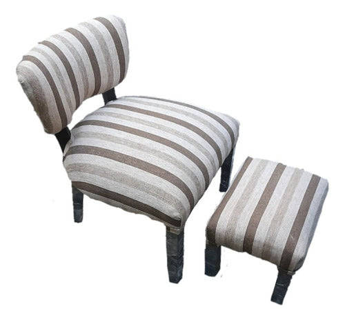 Chair Matera + Footrest Ottoman Bek 0
