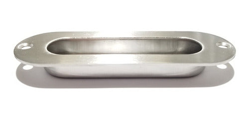 Stainless Steel Sliding Door Oval Bucket with Keyhole 3