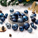 Adornos Para Arbol Navideño Navidad Azul 32 Piezas 2