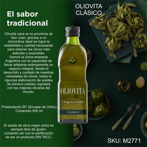 Pack X3 Oliovita Clasico Olive Oil Bt 500 Cc 2