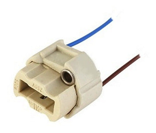 Macroled Zócalo Portalámpara G9 Cerámico Conector Bipin Cableado 0