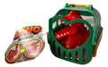 Dino & Go. Dino Pull Figurine with Wheels in its Cage. Kreker 3