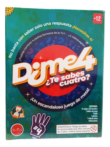 Dime4 Royal Juego De Mesa 84 Naipes Previa Con Amigos Febo 0