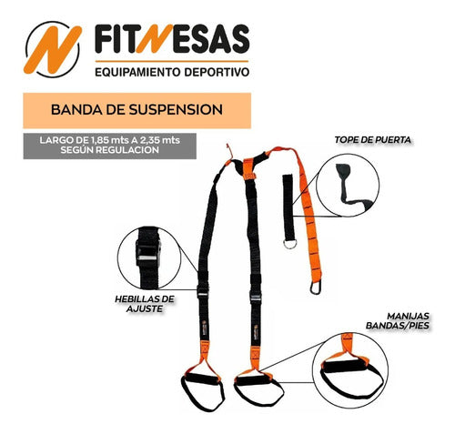 Fitnesas Suspension Band Reinforced + Bag 6