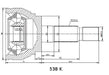 Junta Homocinetica Lado Rueda Trc 538 K Toyota Hilux Sw4 4x2 1