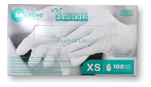 Sritrang Latex Disposable Gloves XS 100 units 0