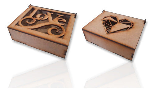 Set of 20 Laser Cut Hollow Boxes 13.5x11x4.5 Pack 0