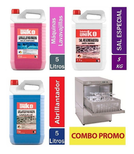 Uniko Combo Para Lavavajillas Maquina Automatica 0