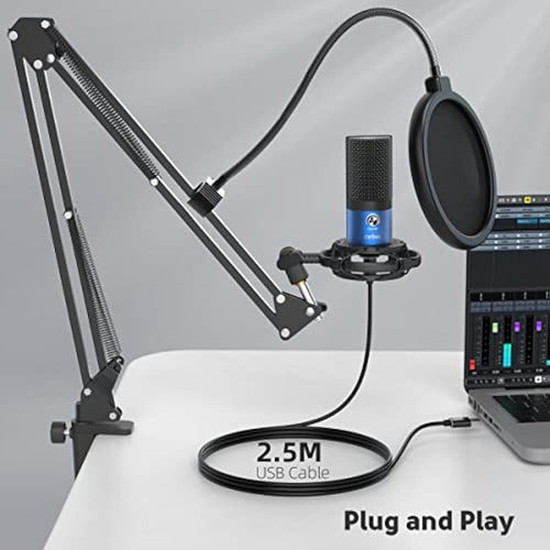 Fifine USB Recording Microphone Kit for PC 4