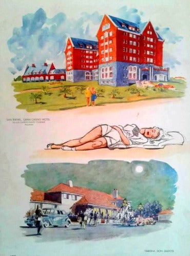 Pierre Fossey Punta Del Este San Rafael 1950 Print 45x30cm 0