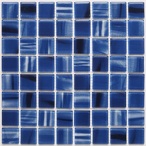 Acuarela Sacks Azul Glass Mosaic 28.5x28.5cm 0