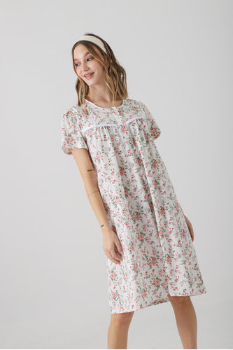 Short-Sleeve Floral Print Nightgown by Barbizon By Kpk 6
