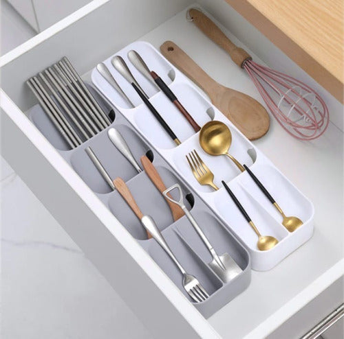 Compact Cutlery Organizer Slim Design Kitchen Drawer Utensil Storage 3