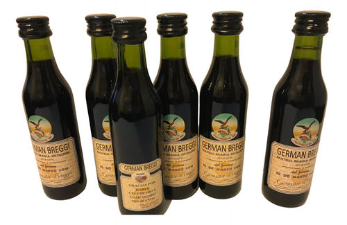 Creaciones Mileo 20 Customized Fernet Branca Souvenir Mini Bottles 5cl 0