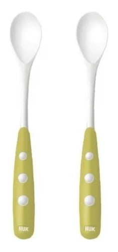 Set of 2 Long Baby Spoons NUK Maternelle 0