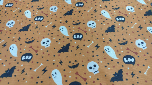 Rapi Arte Halloween Costume Decoration Fabric 1.5m Wide Orange Printed 0