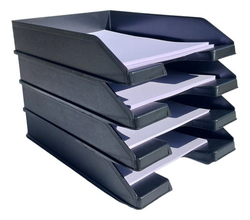 Stackable Office Tray Desk Paper Organizer x24 6