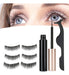 Magnetic False Eyelashes x 3 Pairs Premium Liquid Eyeliner Set by Perfucasa 2
