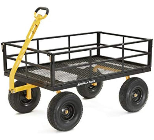 Gorilla Carts GOR1400- Carrito Utilitario De Acero Resistente 0