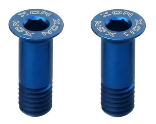 XON Change Wheel Screws Pair - Aluminum - Blue 0