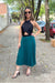 Elegant Trendy Pleated Crepe Skirt Deva 1
