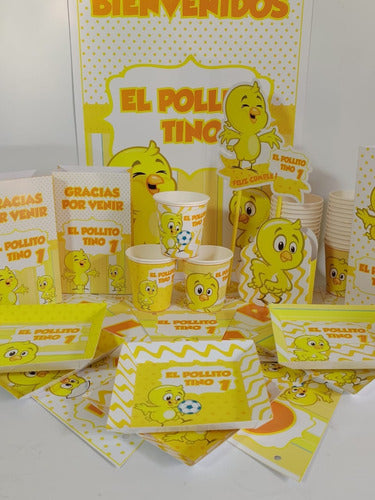 Premium Personalized Party Kit for 10 Kids - The Little Chicken 5