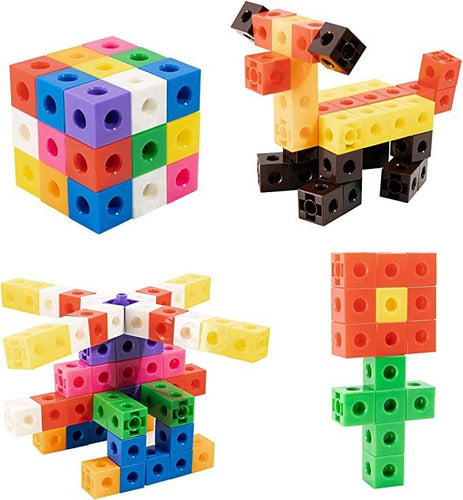 TOYLI 100-Piece Linking Cube Play Set for Counting, C. 5