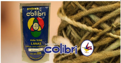 Colibrí Anilina for Wool in Sachet X 50 Grs Bordeaux 1