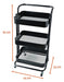 Casa Practica Kitchen Bathroom Cart 3 Shelves 100% Metal Organizer 2