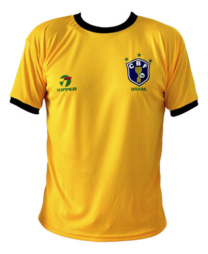 Brazil 1982 Socrates - Zico Home Retro Shirt 0
