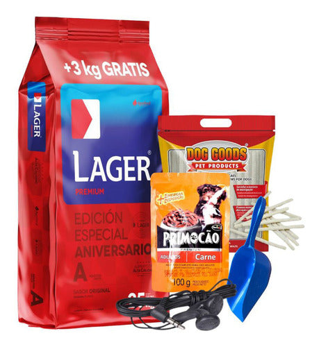 Lager Adult Dog Food 22 + 3 Kg + Gifts - Premium Quality 0