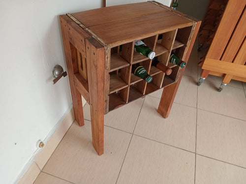 Mixdeco Vintage Wine Cellar / Wood and Metal 12 Bottle Unit 7