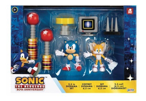 Sonic and Tails The Hedgehog Diorama Action Figure Play Set 0