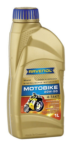 Aceite Moto Mineral Ravenol 20w50 1l. 4t 0