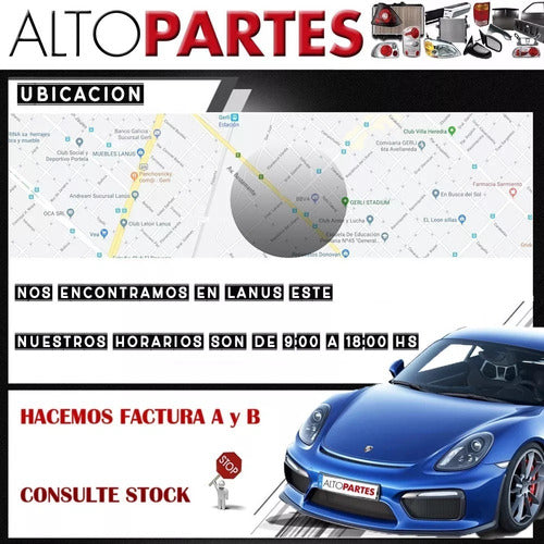 Rejilla Paragolpe Delantero Peugeot 206 1998 A 2004 Baston 4