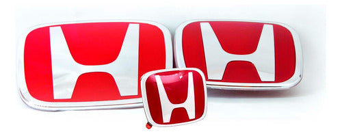 IRP Emblemas Exteriores + Volante Honda Rojo Civic Premium 0