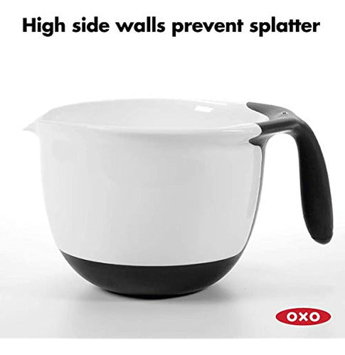 OXO Good Grips 2QT Plastic Batter Mixing Bowl, Blanco 2