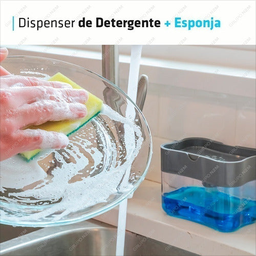 Detergent Dispenser Sponge Holder for Kitchen 3