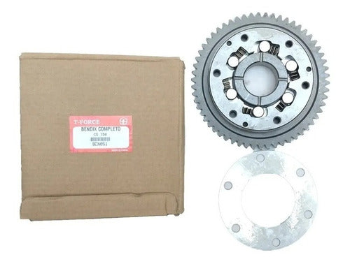 Kit Bendix Arranque Completo Con Corona Honda Cg 150 Titan 1