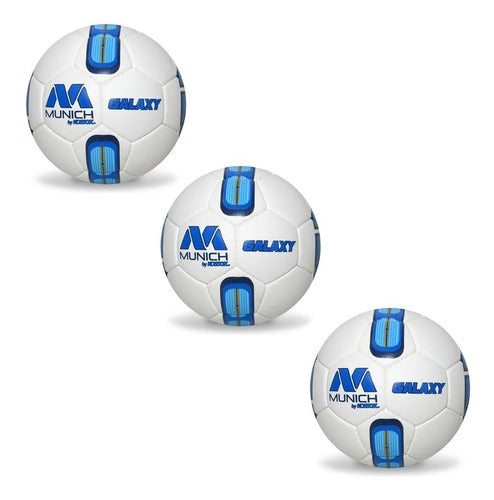 Munich Galaxy Soccer Ball Size 4 for Training (Pack of 3) 1