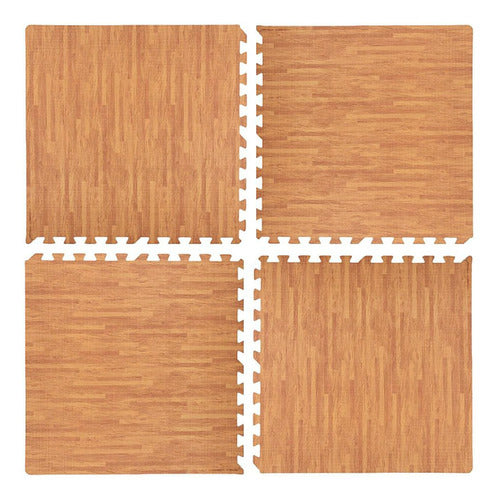 Atrix Tatami Floor X4 EVA Foam Wood Beige 60 X 60 cm Rug 1